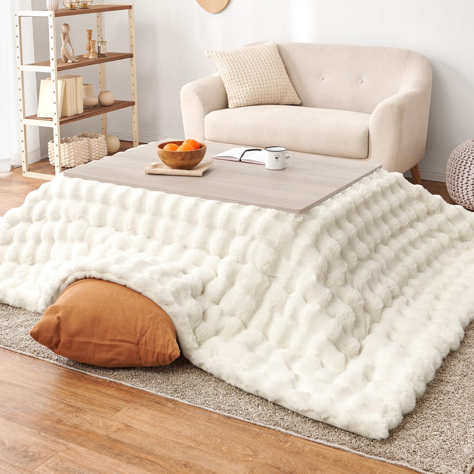 【数量限定】萩原 こたつ布団 掛け布団 単品 ルナ アイボリー 約190×190 Amazon｜萩原 こたつ布団 掛け布団 単品 ルナ アイボリー 約240×190cm